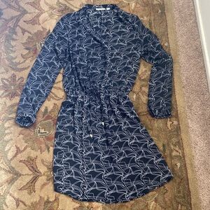 Halogen Black/White Print Dress